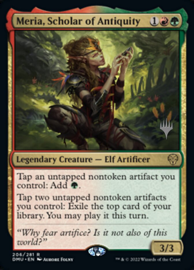 Meria, Scholar of Antiquity (Promo Pack) [Dominaria United Promos] MTG Single Magic: The Gathering    | Red Claw Gaming