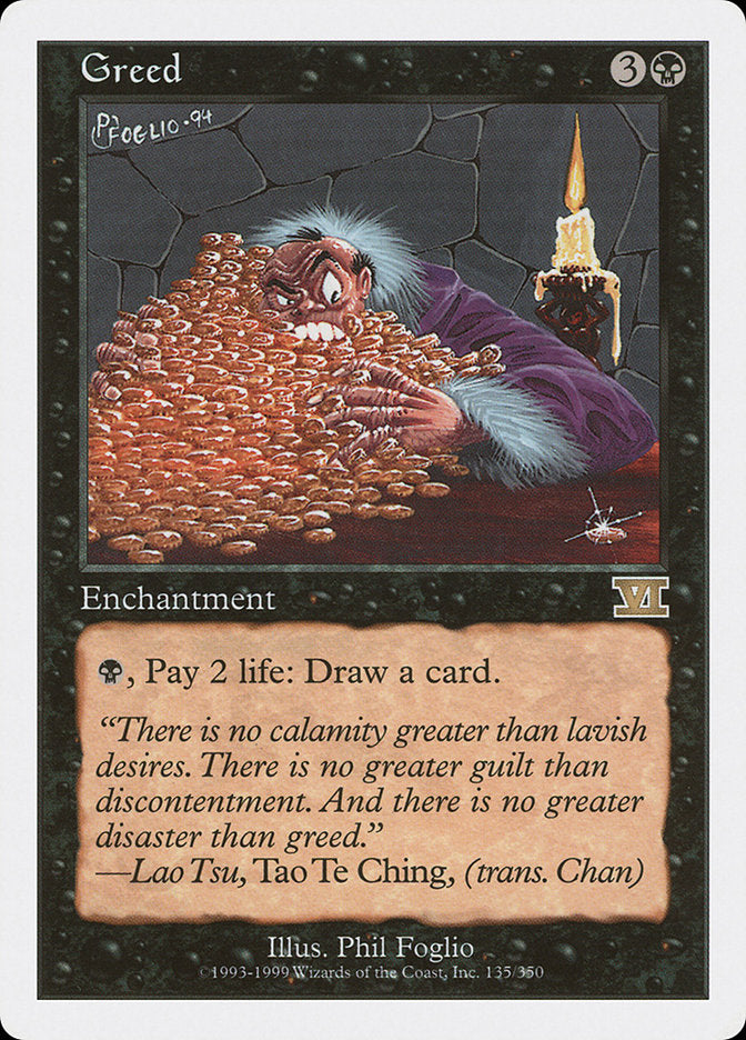 Greed [Classic Sixth Edition] MTG Single Magic: The Gathering | Red Claw Gaming