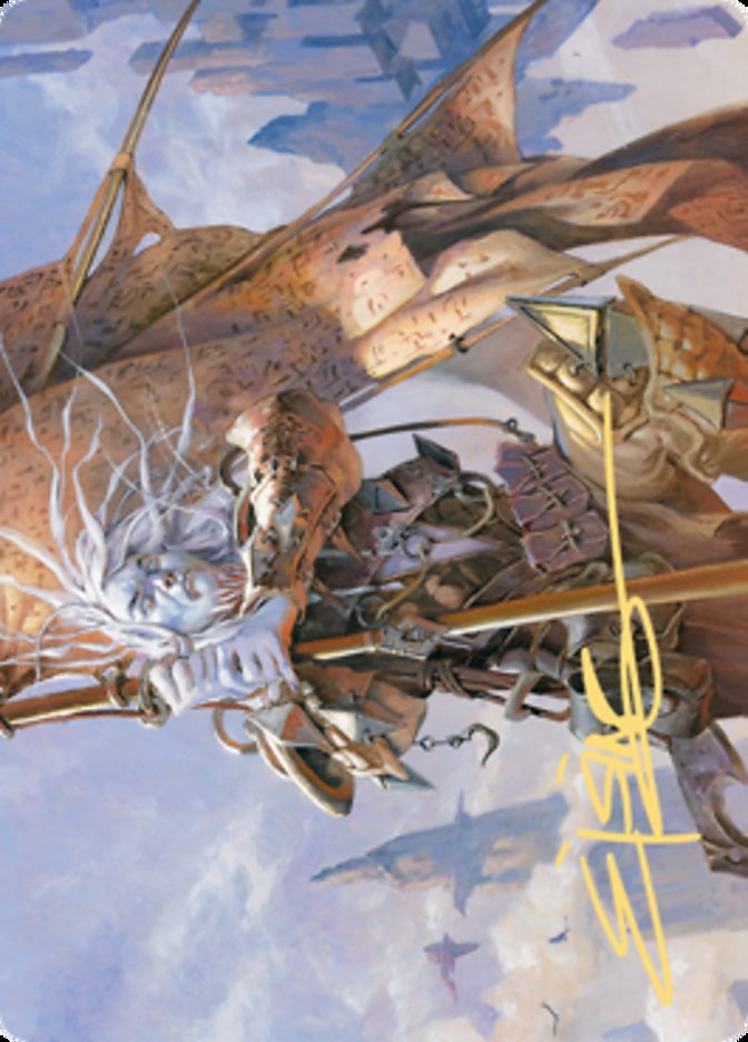 Sea Gate Banneret Art Card (Gold-Stamped Signature) [Zendikar Rising Art Series] MTG Single Magic: The Gathering | Red Claw Gaming