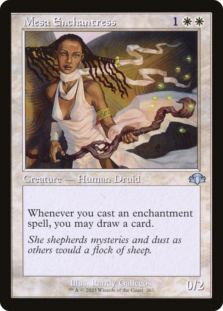 Mesa Enchantress (Retro) [Dominaria Remastered] MTG Single Magic: The Gathering | Red Claw Gaming