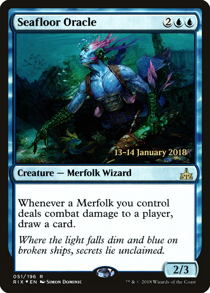 Seafloor Oracle [Rivals of Ixalan Prerelease Promos] MTG Single Magic: The Gathering | Red Claw Gaming