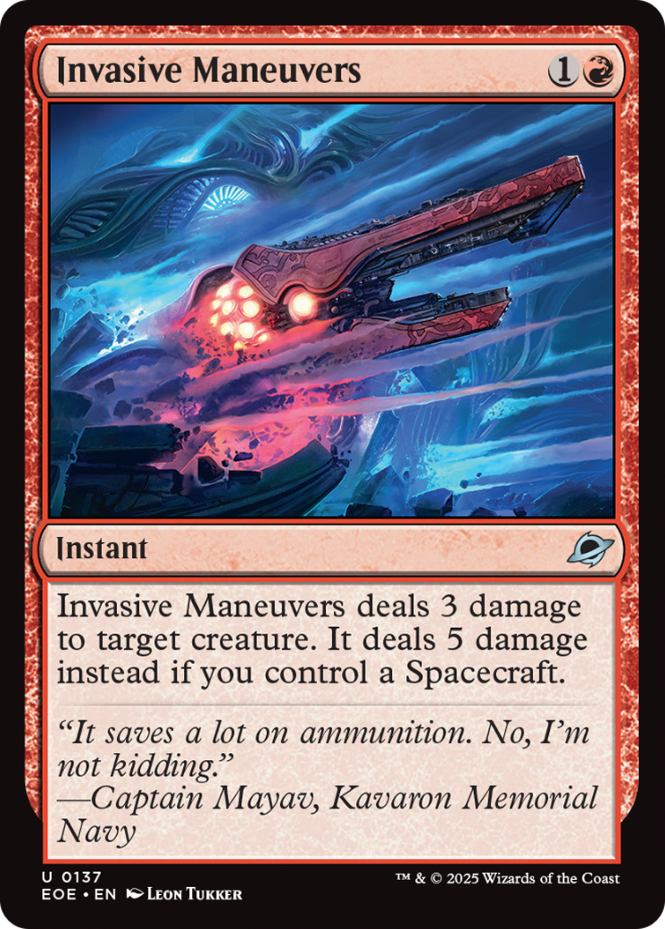 Invasive Maneuvers [Edge of Eternities] MTG Single Magic: The Gathering | Red Claw Gaming
