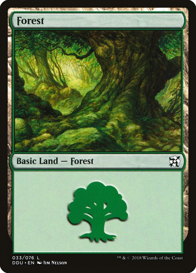 Forest (33) [Duel Decks: Elves vs. Inventors] MTG Single Magic: The Gathering | Red Claw Gaming