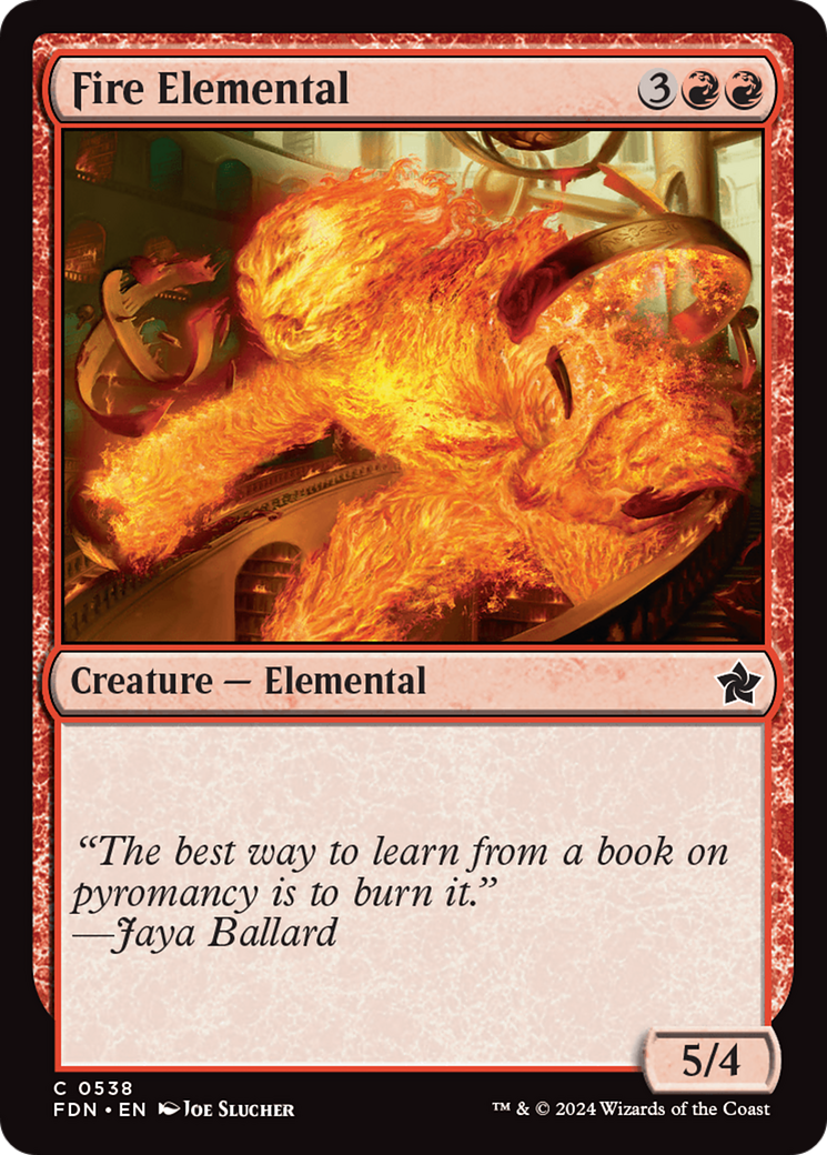 Fire Elemental [Foundations] MTG Single Magic: The Gathering | Red Claw Gaming