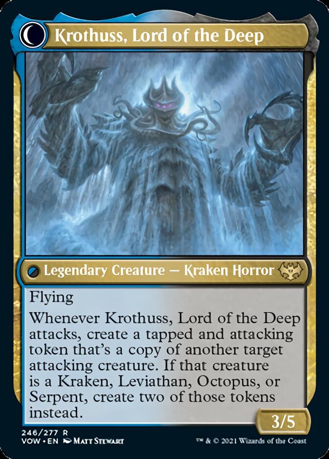 Runo Stromkirk // Krothuss, Lord of the Deep [Innistrad: Crimson Vow] MTG Single Magic: The Gathering | Red Claw Gaming