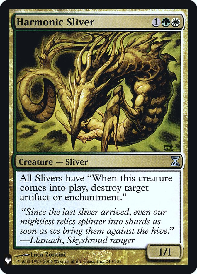 Harmonic Sliver [Mystery Booster] MTG Single Magic: The Gathering | Red Claw Gaming