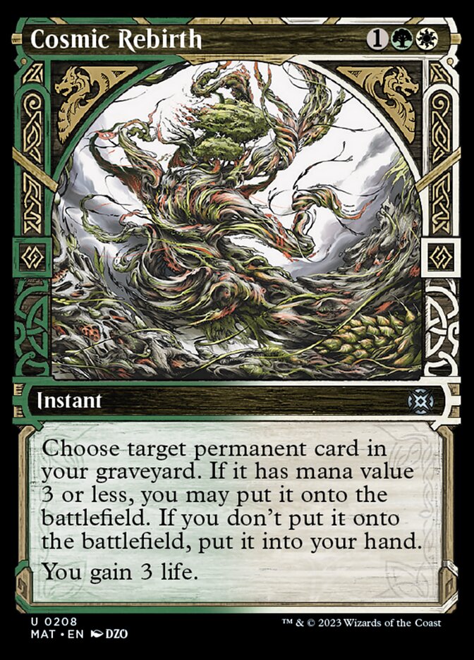 Cosmic Rebirth (Showcase Halo Foil) [March of the Machine: The Aftermath] MTG Single Magic: The Gathering | Red Claw Gaming