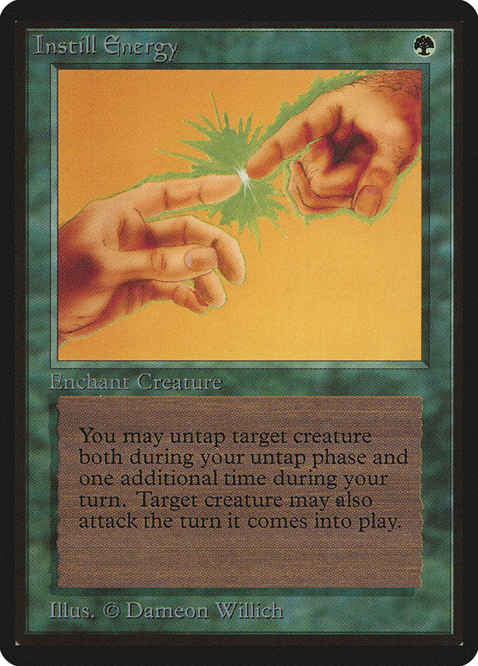 Instill Energy [Beta Edition] MTG Single Magic: The Gathering | Red Claw Gaming