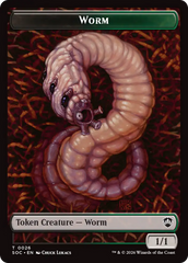 Eldrazi Spawn // Worm Double-Sided Token [Secrets of Strixhaven Commander Tokens] MTG Single Magic: The Gathering | Red Claw Gaming