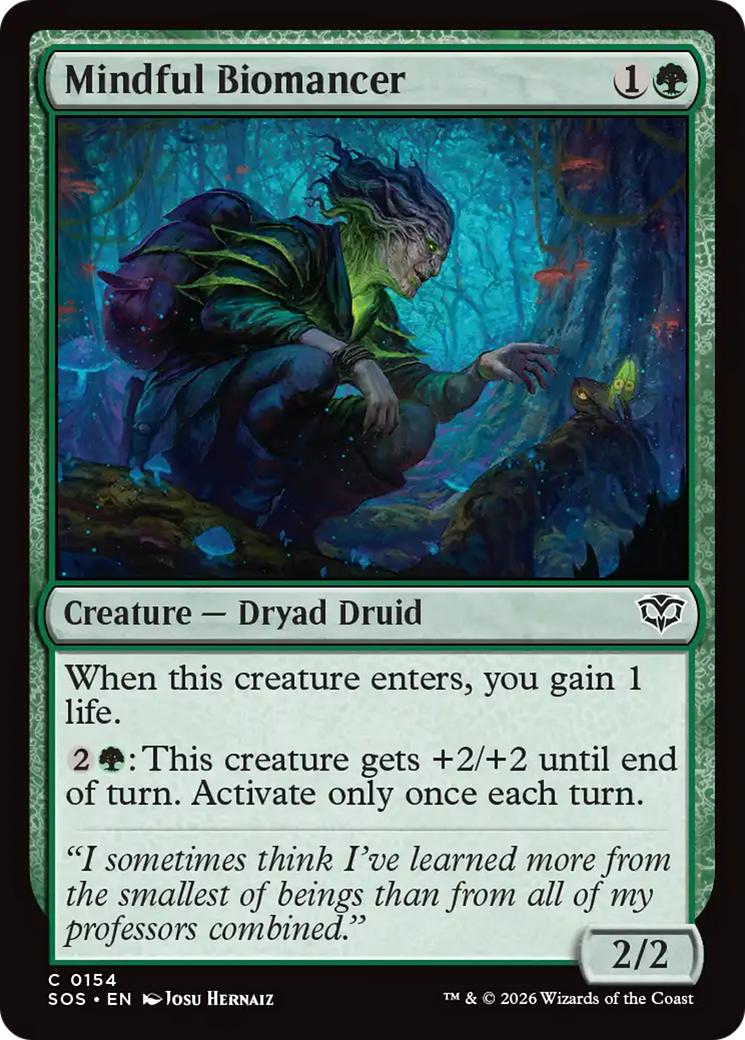 Mindful Biomancer [Secrets of Strixhaven] MTG Single Magic: The Gathering | Red Claw Gaming