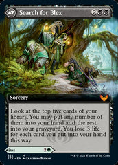 Blex, Vexing Pest // Search for Blex (Extended Art) [Strixhaven: School of Mages] MTG Single Magic: The Gathering | Red Claw Gaming