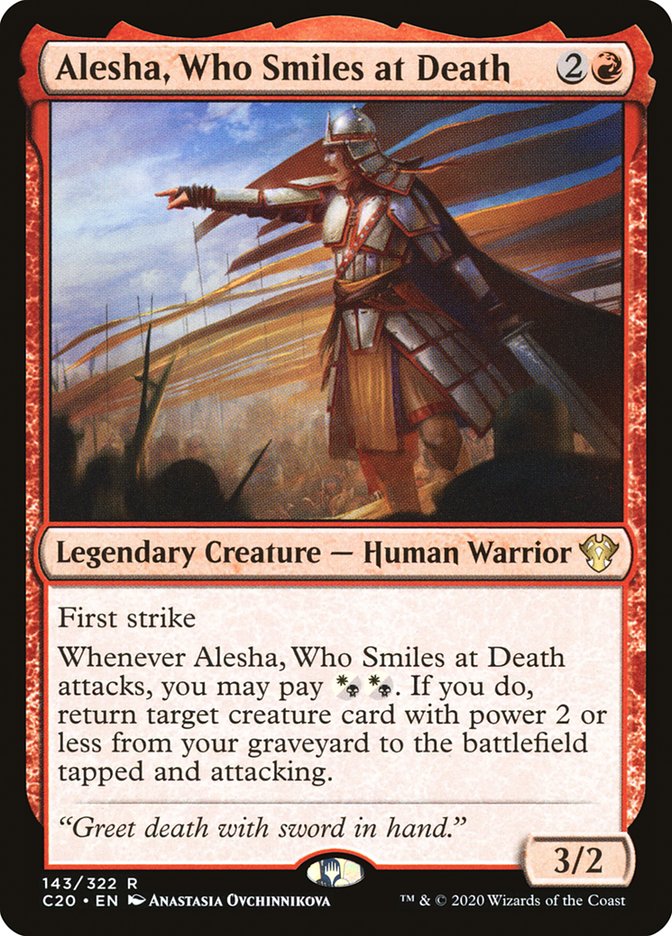 Alesha, Who Smiles at Death [Commander 2020] MTG Single Magic: The Gathering | Red Claw Gaming