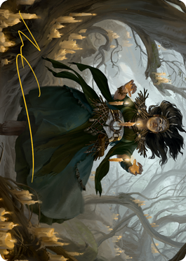Candlegrove Witch 1 Art Card (Gold-Stamped Signature) [Innistrad: Midnight Hunt Art Series] MTG Single Magic: The Gathering | Red Claw Gaming
