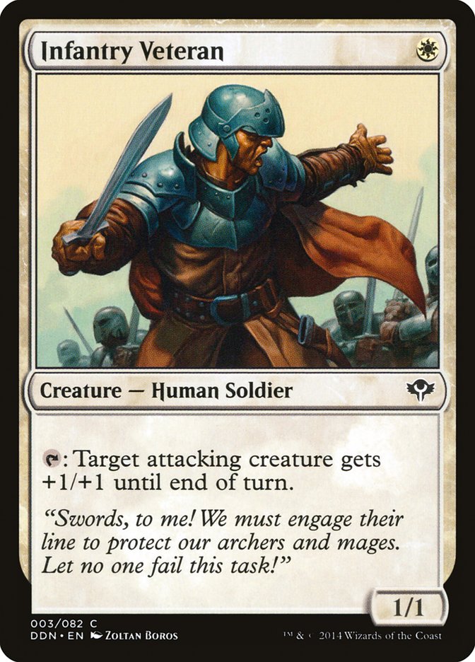 Infantry Veteran [Duel Decks: Speed vs. Cunning] MTG Single Magic: The Gathering | Red Claw Gaming
