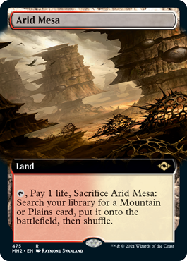 Arid Mesa (Extended Art) [Modern Horizons 2] MTG Single Magic: The Gathering | Red Claw Gaming