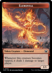 Elemental (22) // Elemental (9) Double-Sided Token [March of the Machine Commander Tokens] MTG Single Magic: The Gathering | Red Claw Gaming
