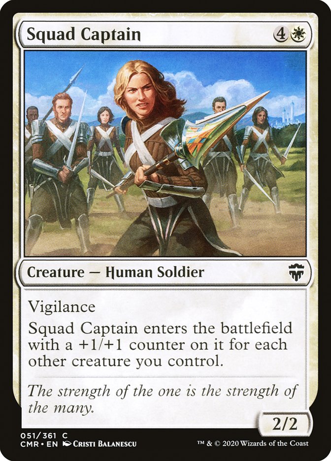 Squad Captain [Commander Legends] MTG Single Magic: The Gathering | Red Claw Gaming