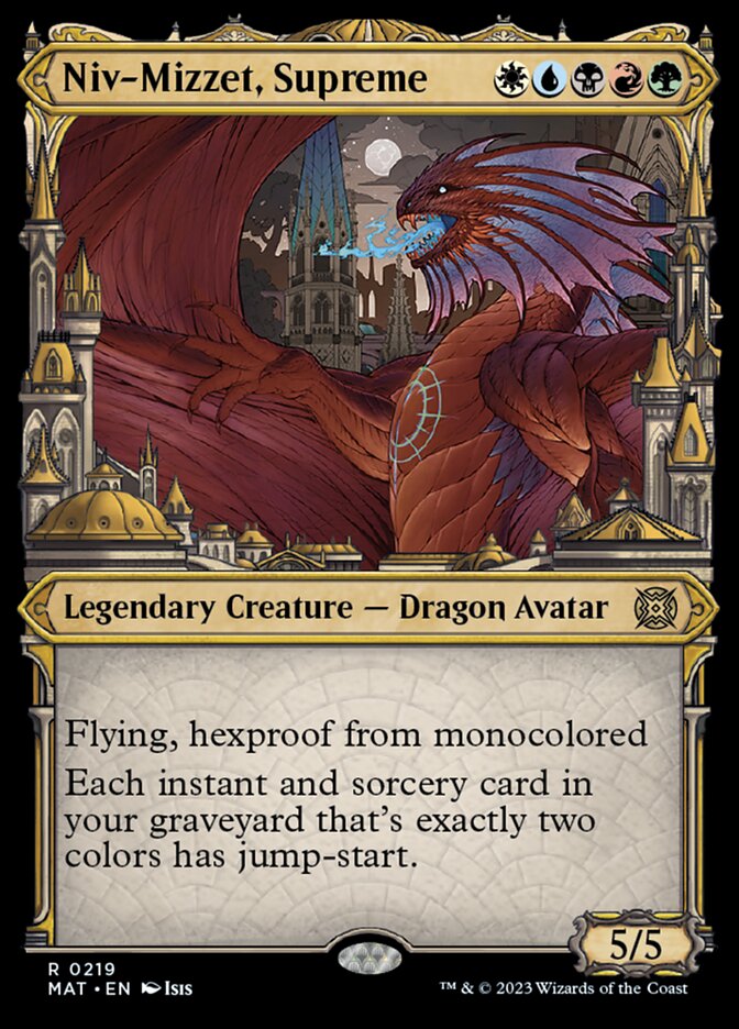 Niv-Mizzet, Supreme (Showcase Halo Foil) [March of the Machine: The Aftermath] MTG Single Magic: The Gathering | Red Claw Gaming