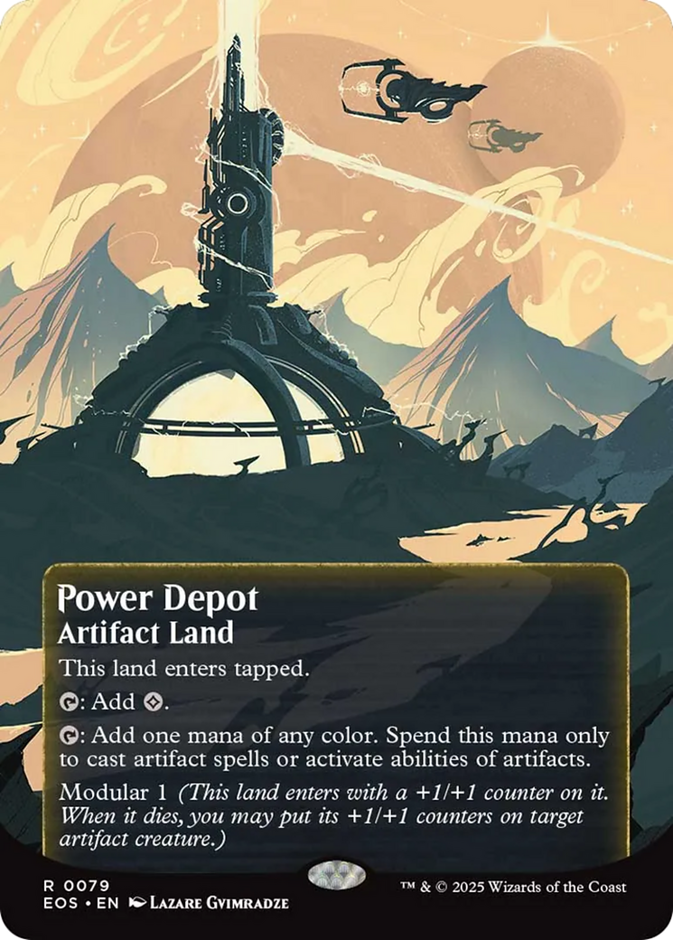 Power Depot (0079) (Borderless) [Edge of Eternities: Stellar Sights] MTG Single Magic: The Gathering | Red Claw Gaming