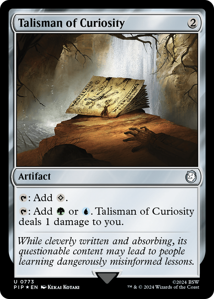 Talisman of Curiosity (Surge Foil) [Fallout] MTG Single Magic: The Gathering    | Red Claw Gaming