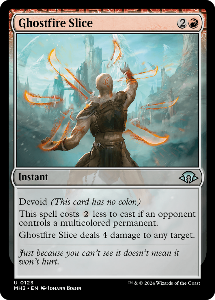 Ghostfire Slice [Modern Horizons 3] MTG Single Magic: The Gathering    | Red Claw Gaming