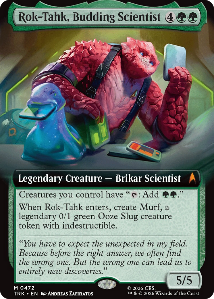 Rok-Tahk, Budding Scientist (Extended Art) [Star Trek] MTG Single Magic: The Gathering | Red Claw Gaming