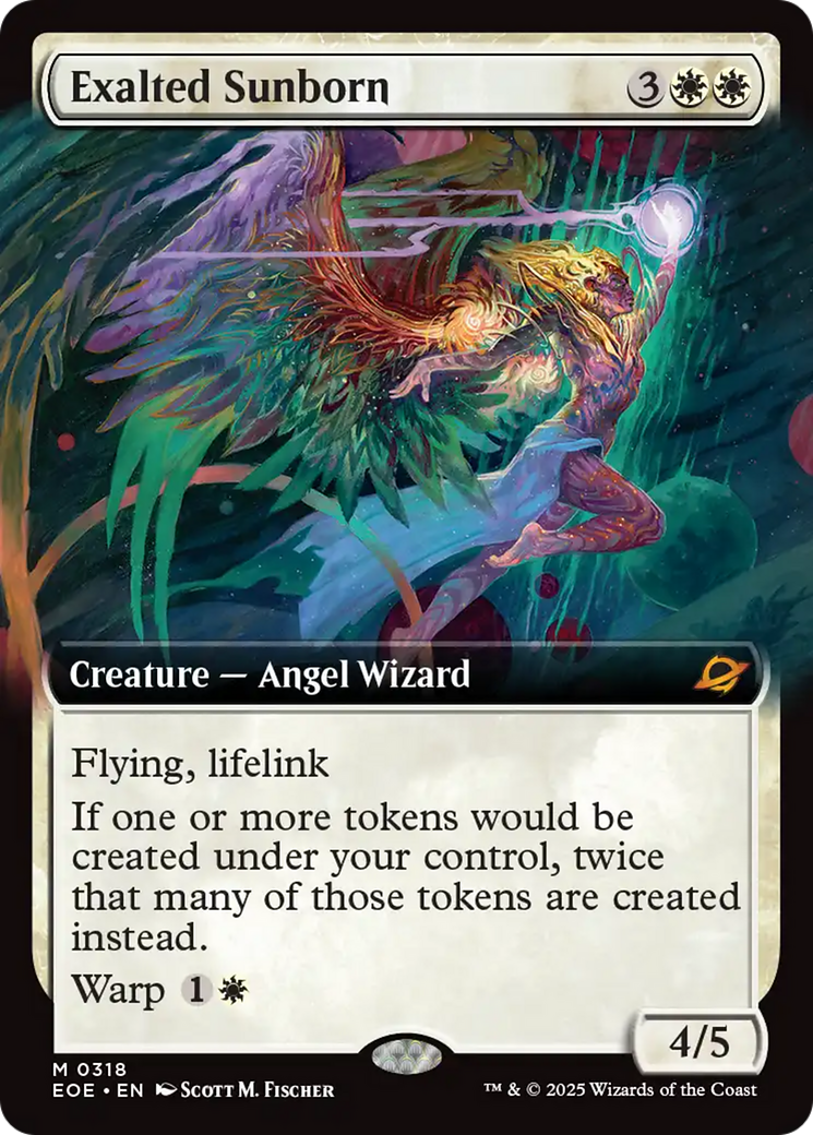 Exalted Sunborn (Extended Art) [Edge of Eternities] MTG Single Magic: The Gathering | Red Claw Gaming