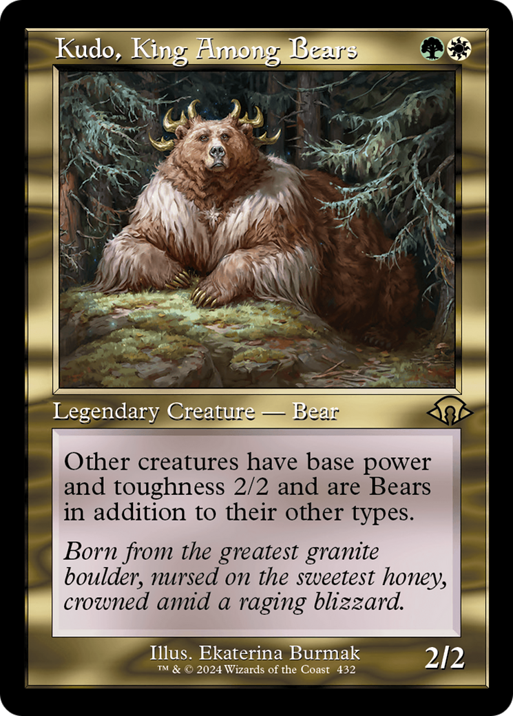 Kudo, King Among Bears (Retro) [Modern Horizons 3] MTG Single Magic: The Gathering    | Red Claw Gaming