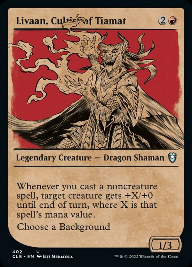 Livaan, Cultist of Tiamat (Showcase) [Commander Legends: Battle for Baldur's Gate] MTG Single Magic: The Gathering | Red Claw Gaming