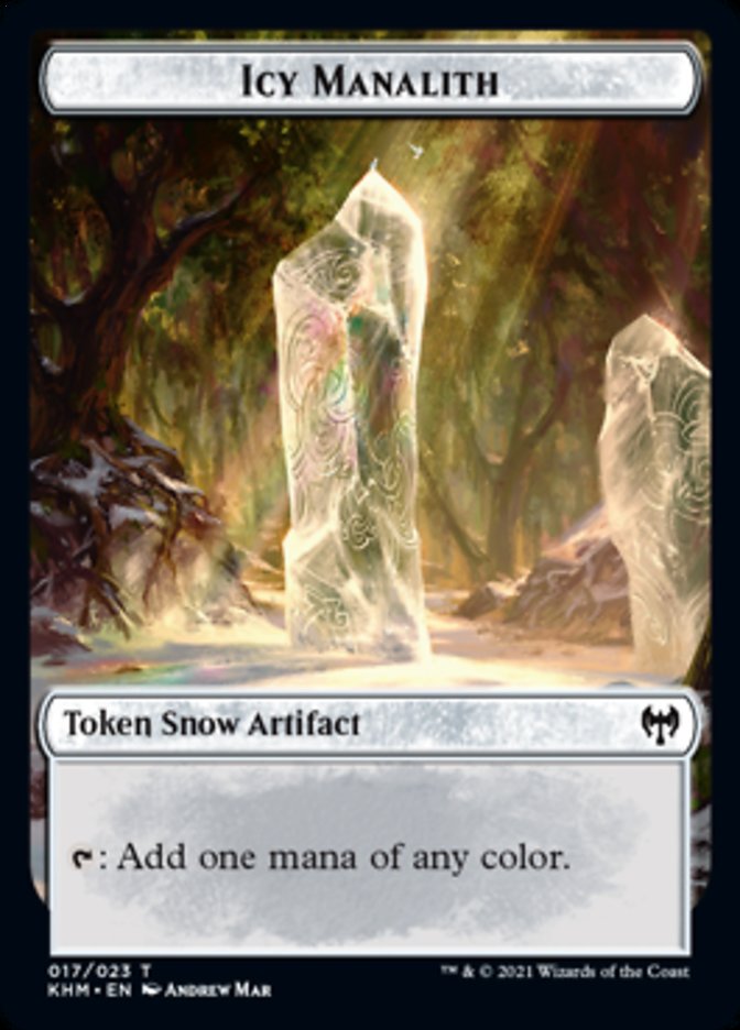 Icy Manalith Token [Kaldheim Tokens] MTG Single Magic: The Gathering | Red Claw Gaming