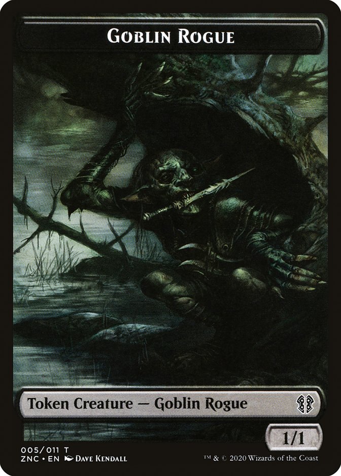 Faerie Rogue // Goblin Rogue Double-Sided Token [Zendikar Rising Commander Tokens] MTG Single Magic: The Gathering | Red Claw Gaming