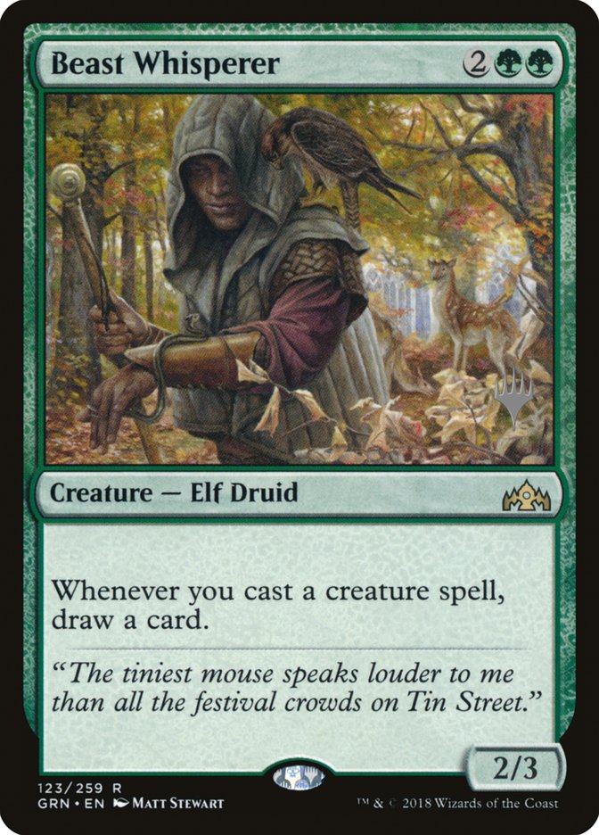 Beast Whisperer (Promo Pack) [Guilds of Ravnica Promos] MTG Single Magic: The Gathering | Red Claw Gaming