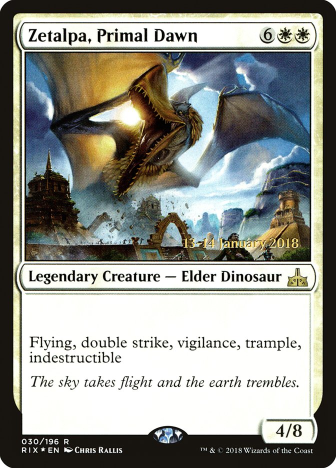 Zetalpa, Primal Dawn [Rivals of Ixalan Prerelease Promos] MTG Single Magic: The Gathering | Red Claw Gaming