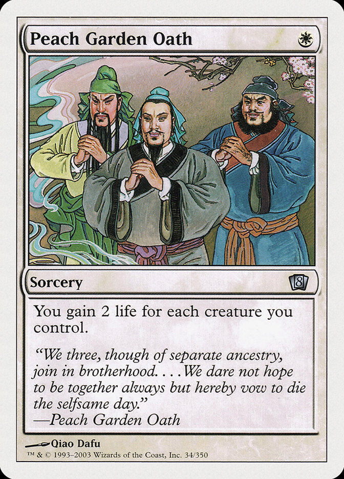 Peach Garden Oath [Eighth Edition] MTG Single Magic: The Gathering | Red Claw Gaming