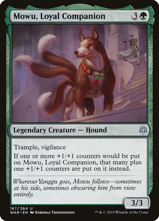 Mowu, Loyal Companion [War of the Spark] MTG Single Magic: The Gathering | Red Claw Gaming