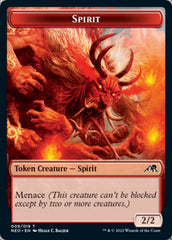 Smoke Blessing // Spirit (009) Double-Sided Token [Kamigawa: Neon Dynasty Commander Tokens] MTG Single Magic: The Gathering | Red Claw Gaming