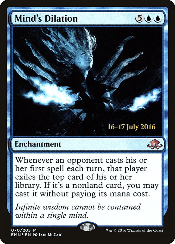 Mind's Dilation [Eldritch Moon Prerelease Promos] MTG Single Magic: The Gathering | Red Claw Gaming