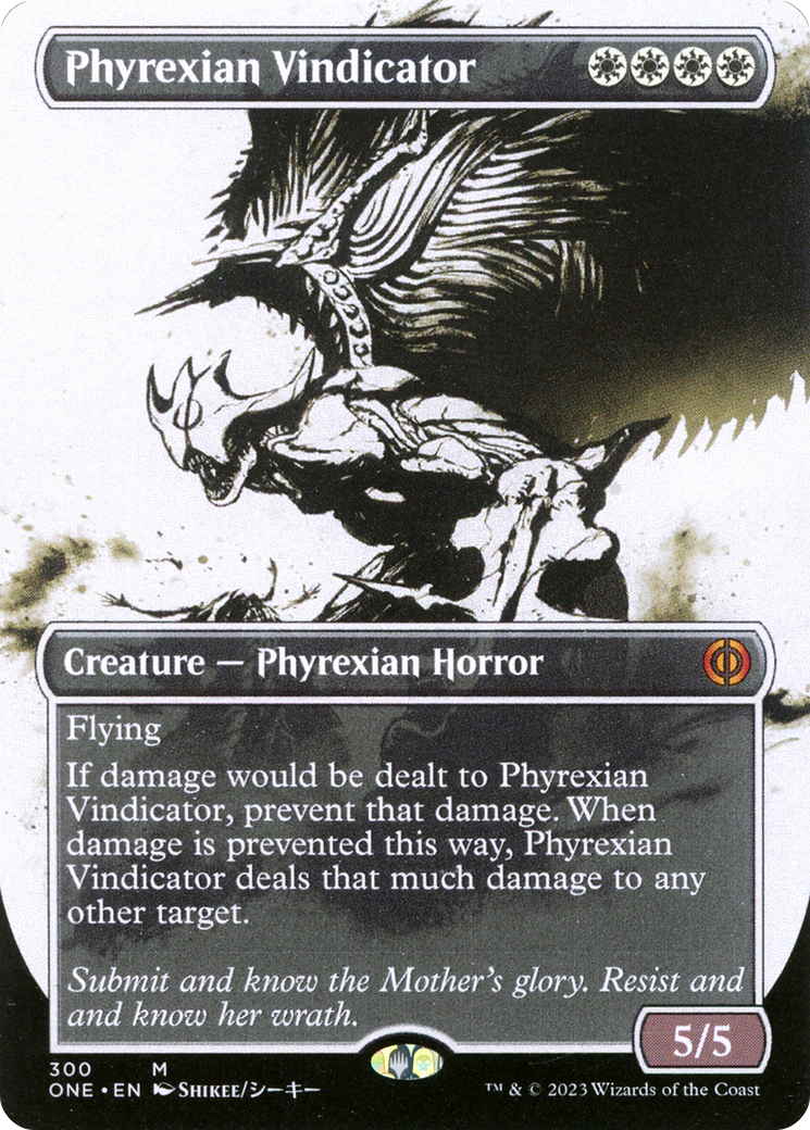 Phyrexian Vindicator (Borderless Ichor) [Phyrexia: All Will Be One] MTG Single Magic: The Gathering | Red Claw Gaming