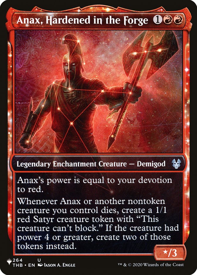 Anax, Hardened in the Forge [The List] MTG Single Magic: The Gathering    | Red Claw Gaming