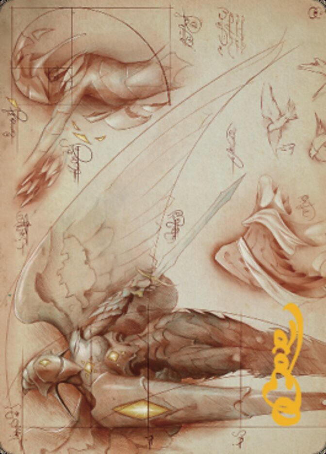 Platinum Angel Art Card (Gold-Stamped Signature) [The Brothers' War Art Series] MTG Single Magic: The Gathering | Red Claw Gaming