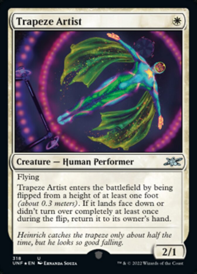 Trapeze Artist (Galaxy Foil) [Unfinity] MTG Single Magic: The Gathering    | Red Claw Gaming