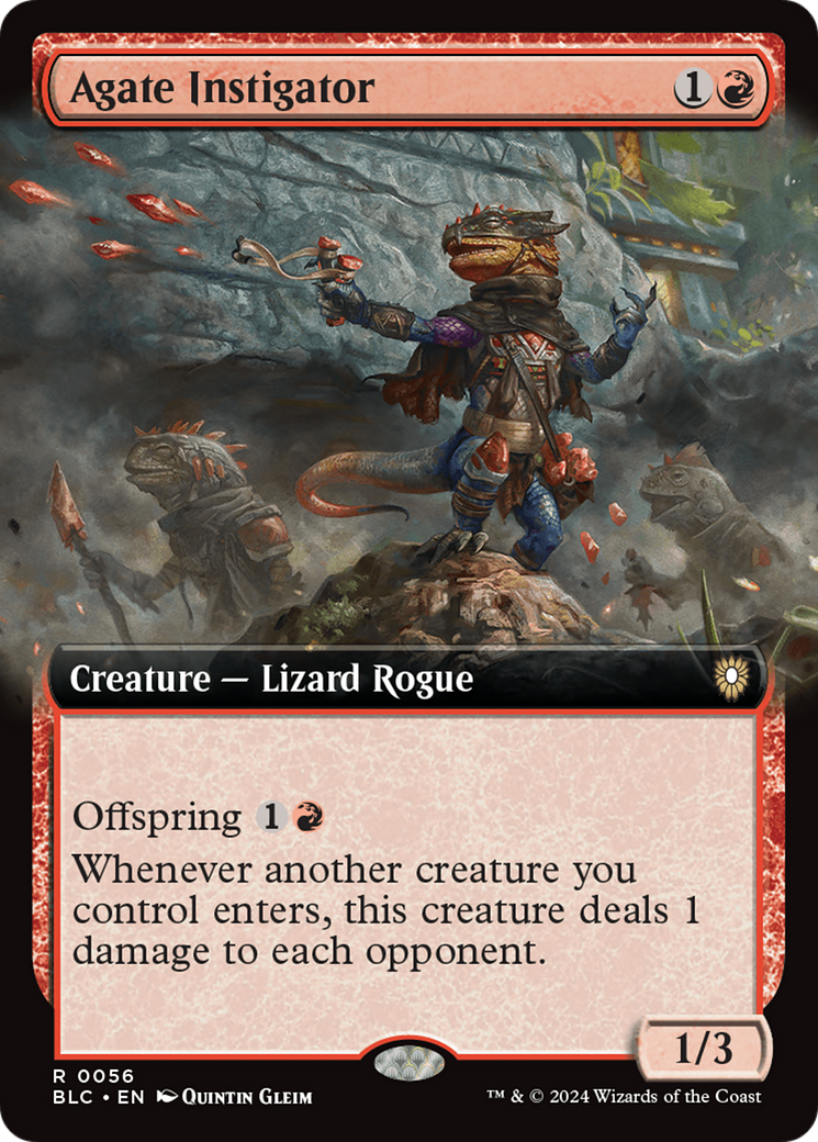 Agate Instigator (Extended Art) [Bloomburrow Commander] MTG Single Magic: The Gathering | Red Claw Gaming