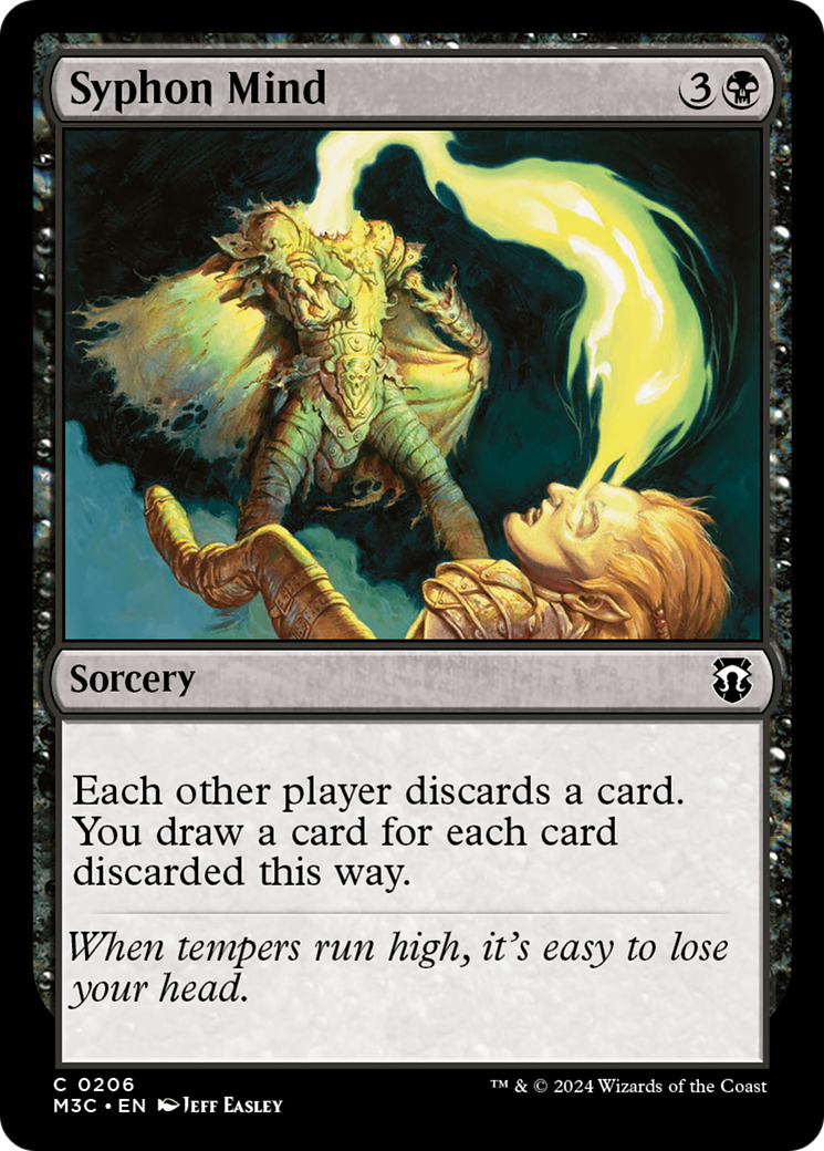 Syphon Mind (Ripple Foil) [Modern Horizons 3 Commander] MTG Single Magic: The Gathering | Red Claw Gaming