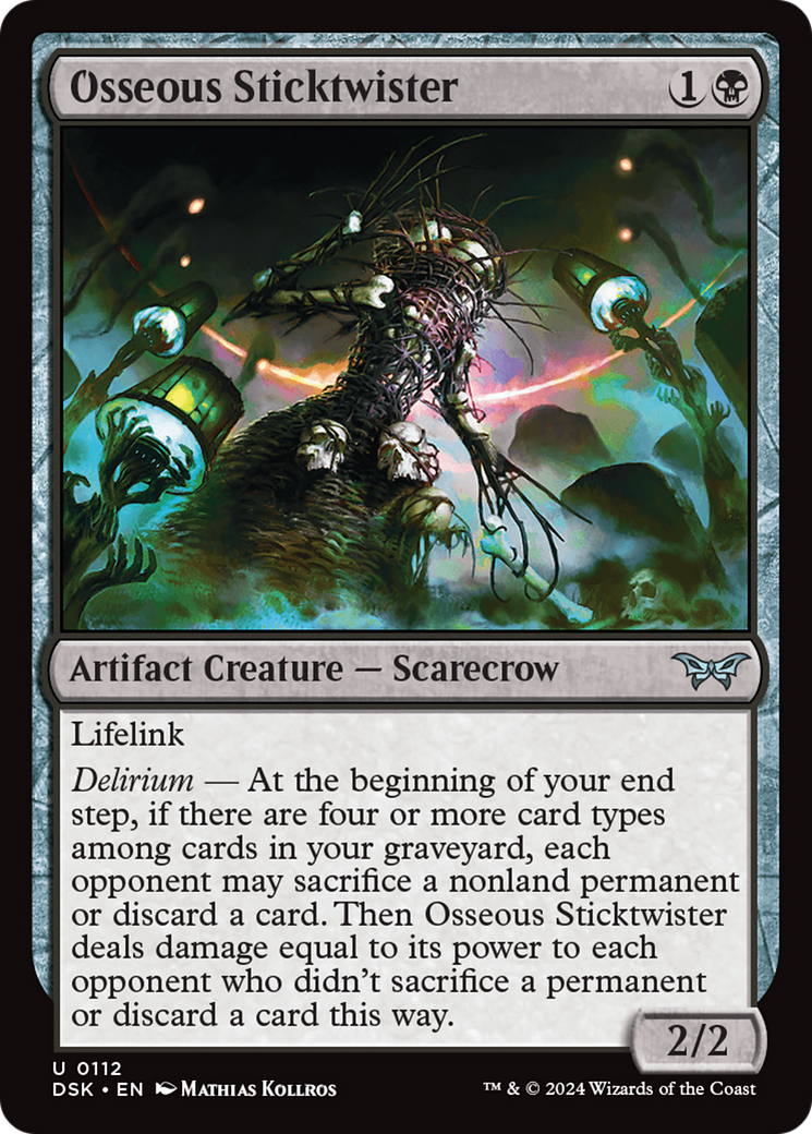 Osseous Sticktwister [Duskmourn: House of Horror] MTG Single Magic: The Gathering | Red Claw Gaming
