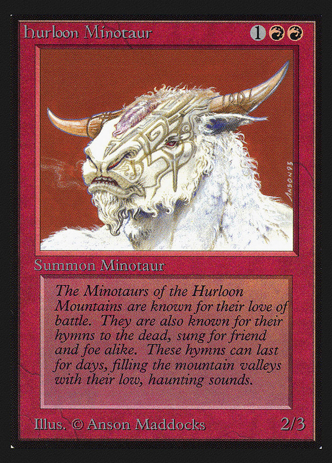 Hurloon Minotaur [Collectors' Edition] MTG Single Magic: The Gathering | Red Claw Gaming