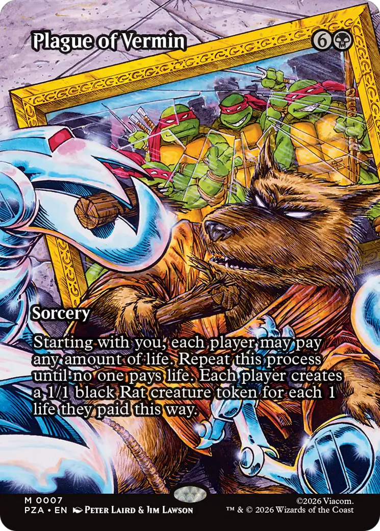 Plague of Vermin (Borderless) [Teenage Mutant Ninja Turtles Eternal-Legal] MTG Single Magic: The Gathering | Red Claw Gaming