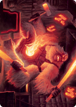 Kami of Industry Art Card [Kamigawa: Neon Dynasty Art Series] MTG Single Magic: The Gathering | Red Claw Gaming