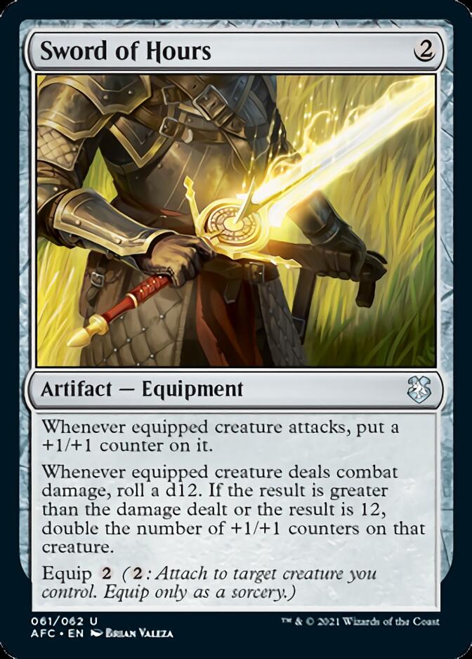 Sword of Hours [Dungeons & Dragons: Adventures in the Forgotten Realms Commander] MTG Single Magic: The Gathering | Red Claw Gaming