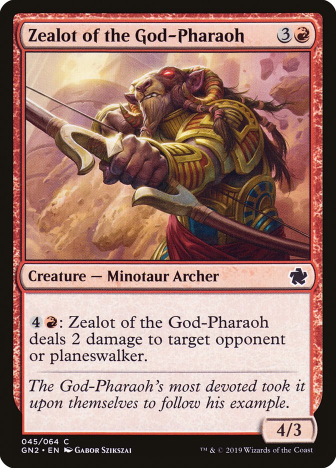 Zealot of the God-Pharaoh [Game Night 2019] MTG Single Magic: The Gathering | Red Claw Gaming