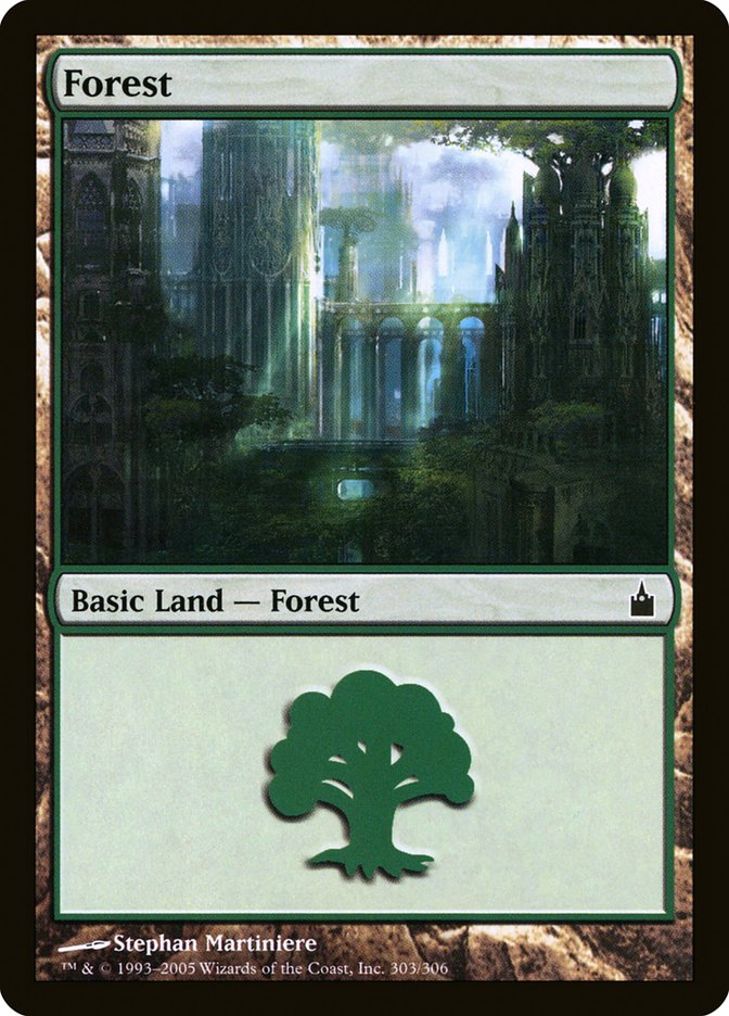 Forest (303) [Ravnica: City of Guilds] MTG Single Magic: The Gathering | Red Claw Gaming